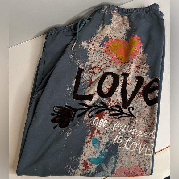 NATURAL LIFE FLORAL PRINT HOODED SWEATSHIRT SET - Picture 3 of 6